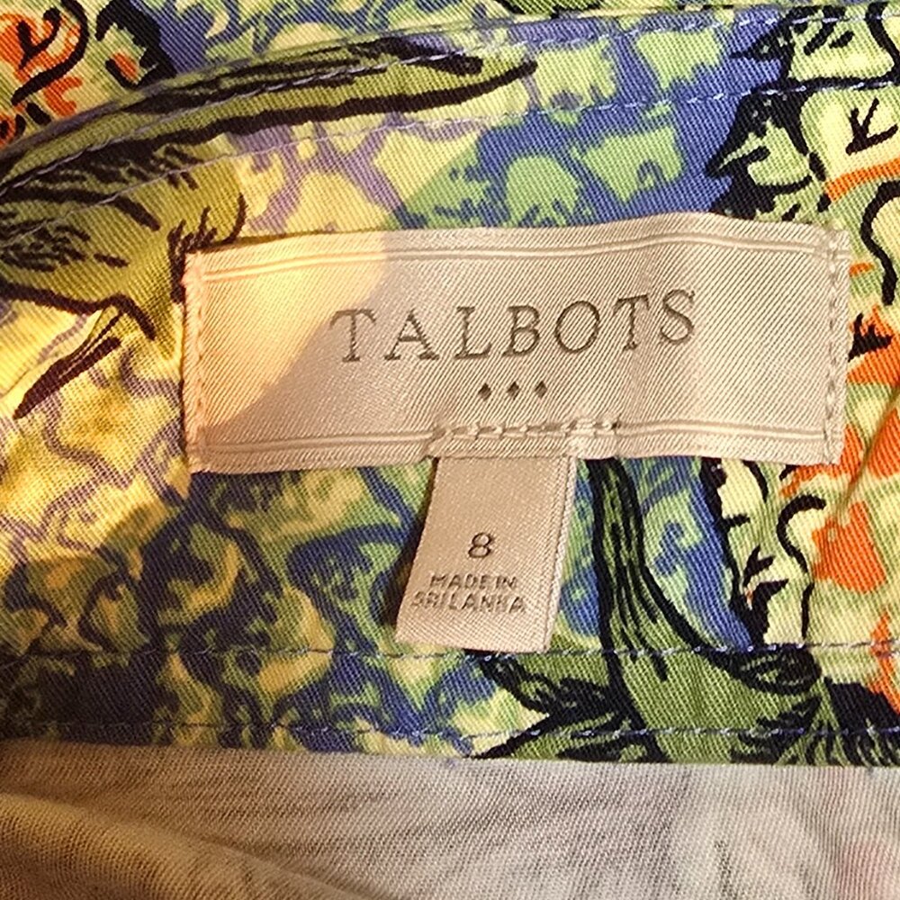 Pineapple Mini Skirt Summer Cruise TALBOTS sz8 - Picture 6 of 8